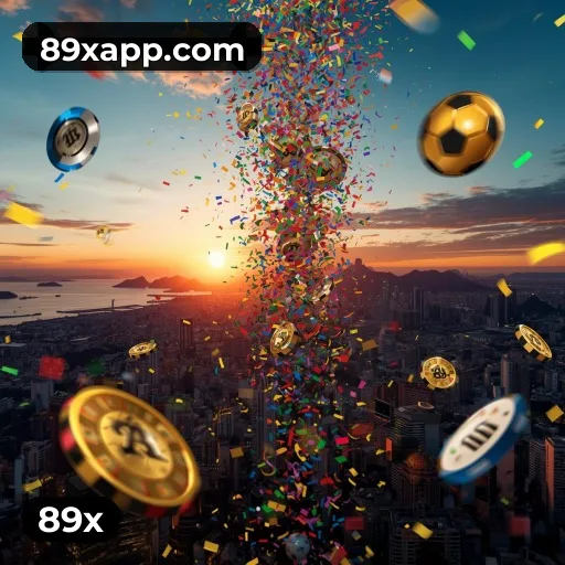App 89x para iOS e Android — interface mobile, login biométrico e PIX integrado